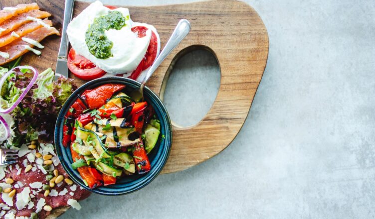 tray of food on white surface